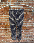NEEDLES LOUNGE TROUSERS ‘NAVY/CREAM’