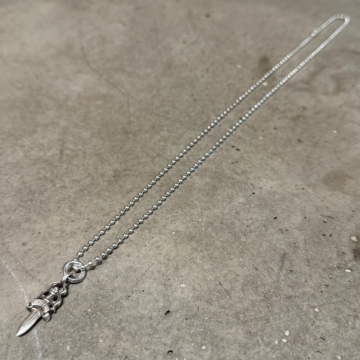 CHROME HEARTS NO. 5 DAGGER NECKLACE ‘SILVER’