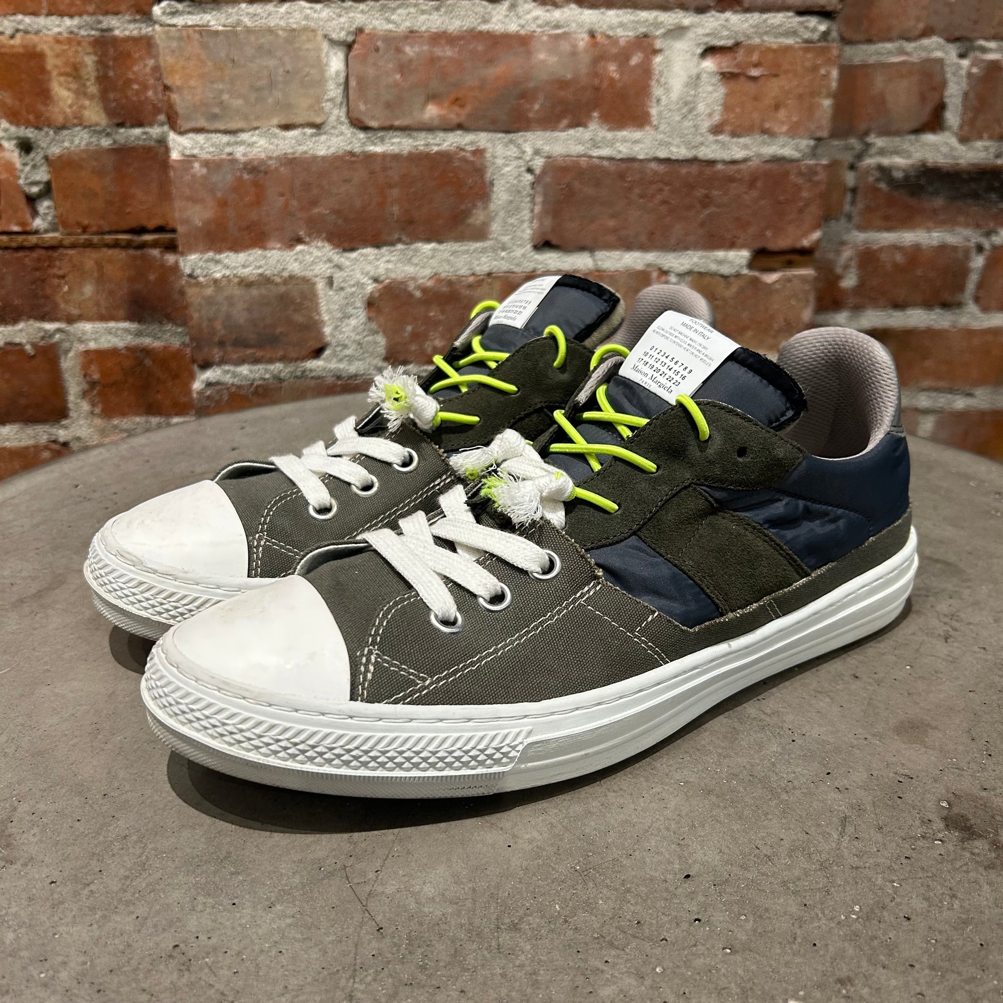 MAISON MARGIELA EVOLUTION SPLICED GAT SNEAKERS ‘GREEN’