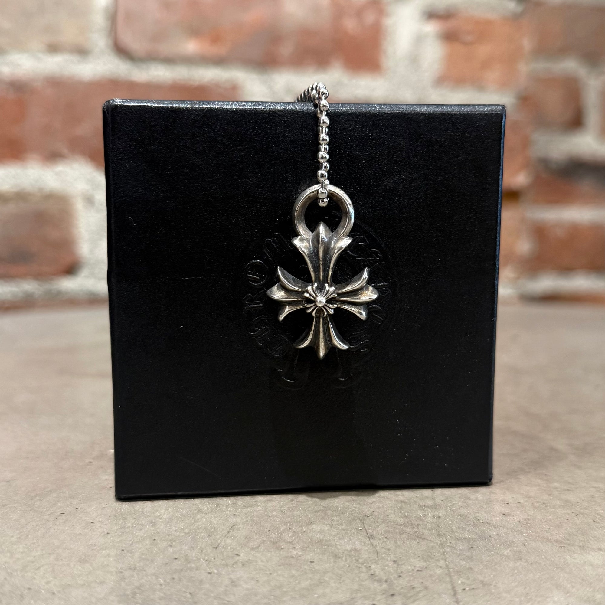 CHROME HEARTS DOUBLE CH PLUS CROSS NECKLACE ‘SILVER’