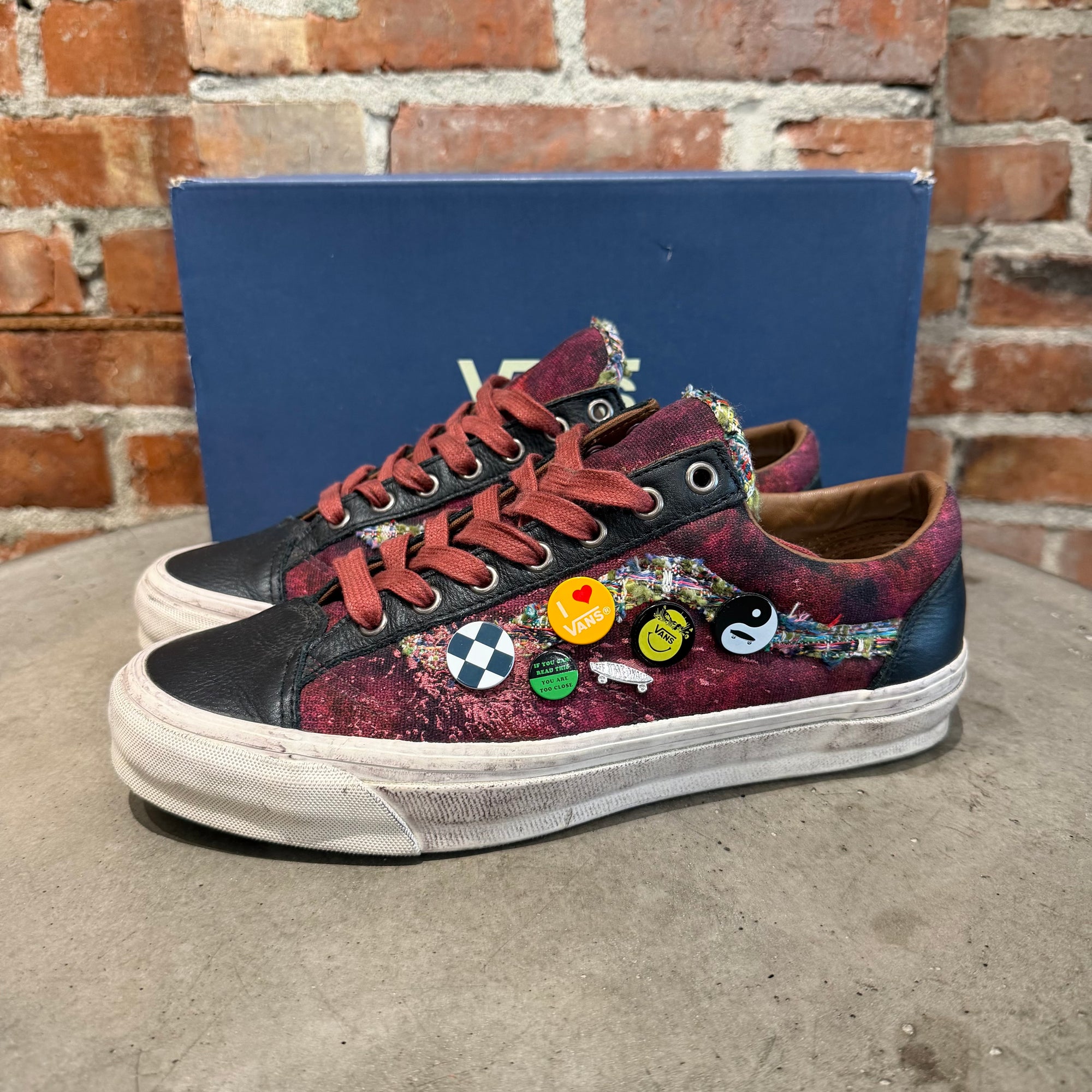 VANS PREMIUM LX 36 SOUVENIR OLDSKOOL SNEAKERS ‘BURGUNDY’