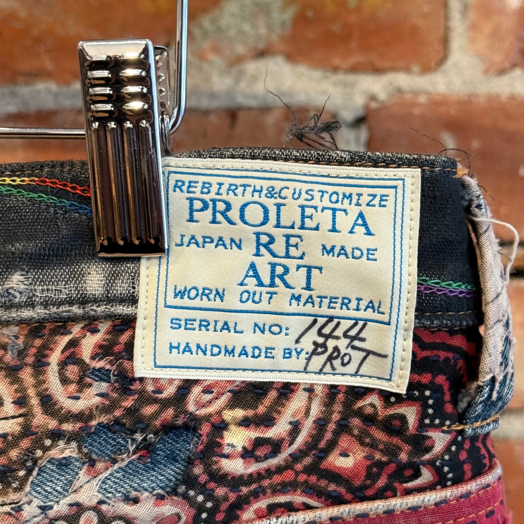PROLETA RE ART UROBOROS BORO SASHIKO DENIM ‘MULTI’