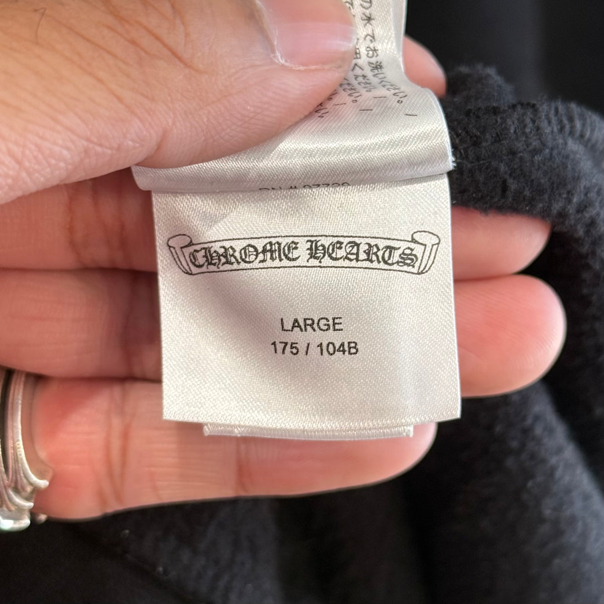CHROME HEARTS FOTI HARRIS TEETER ZIP HOODIE ‘BLACK’