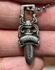 CHROME HEARTS OLD DAGGER NECKLACE ‘SILVER’