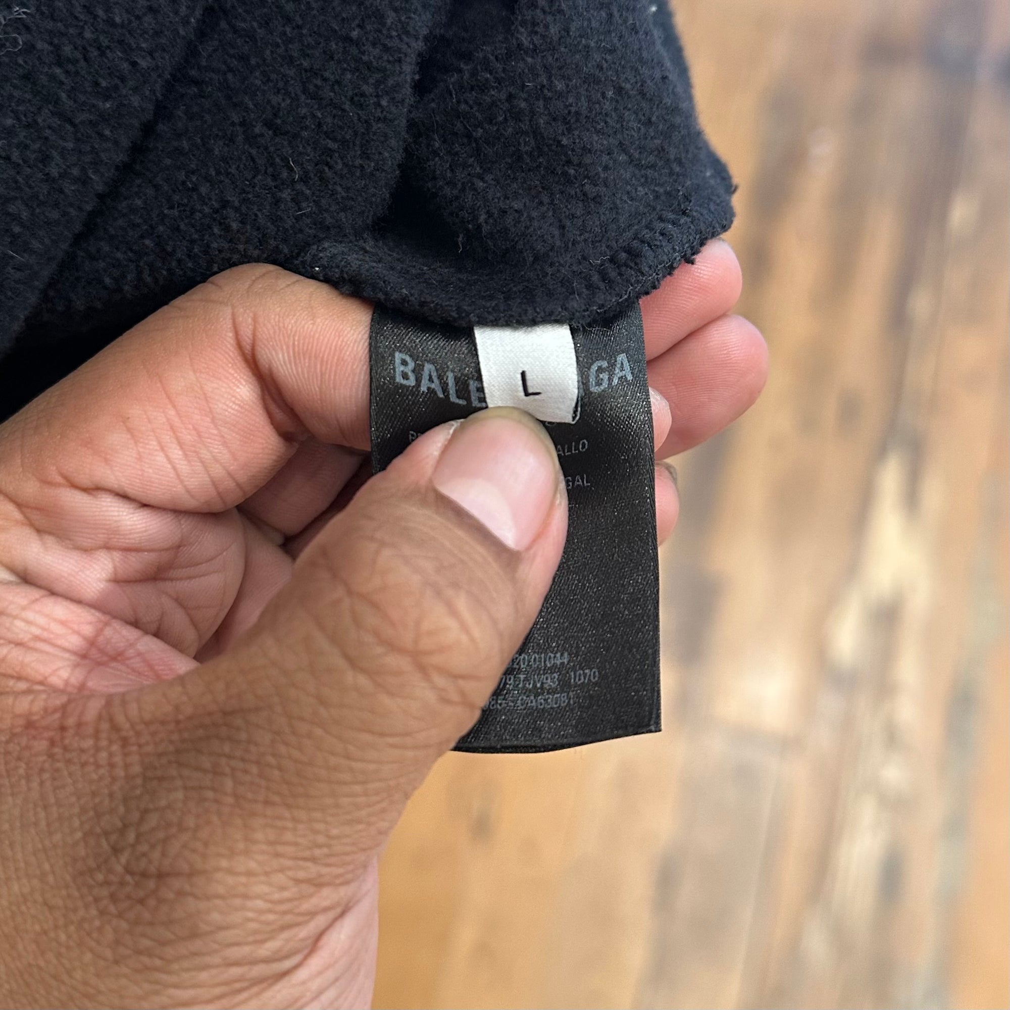 BALENCIAGA FW20 ONE LIKE TWO OVERSIZED HOODIE ‘BLACK’