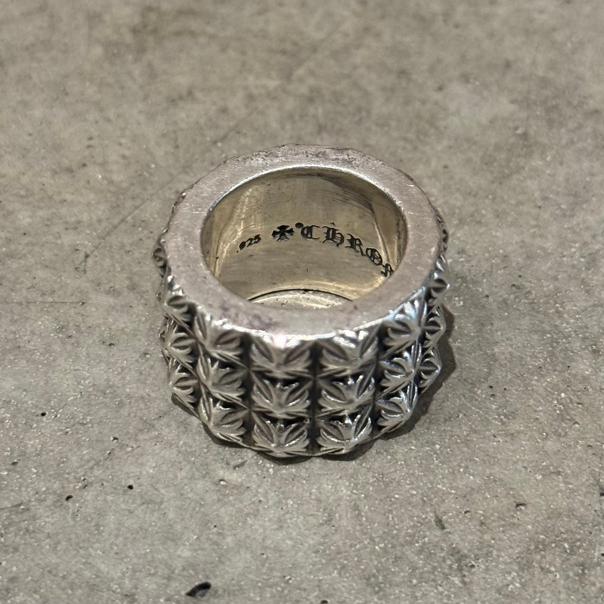 CHROME HEARTS PETE PUNK TRIPLE STACK RING ‘SILVER’