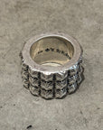 CHROME HEARTS PETE PUNK TRIPLE STACK RING ‘SILVER’