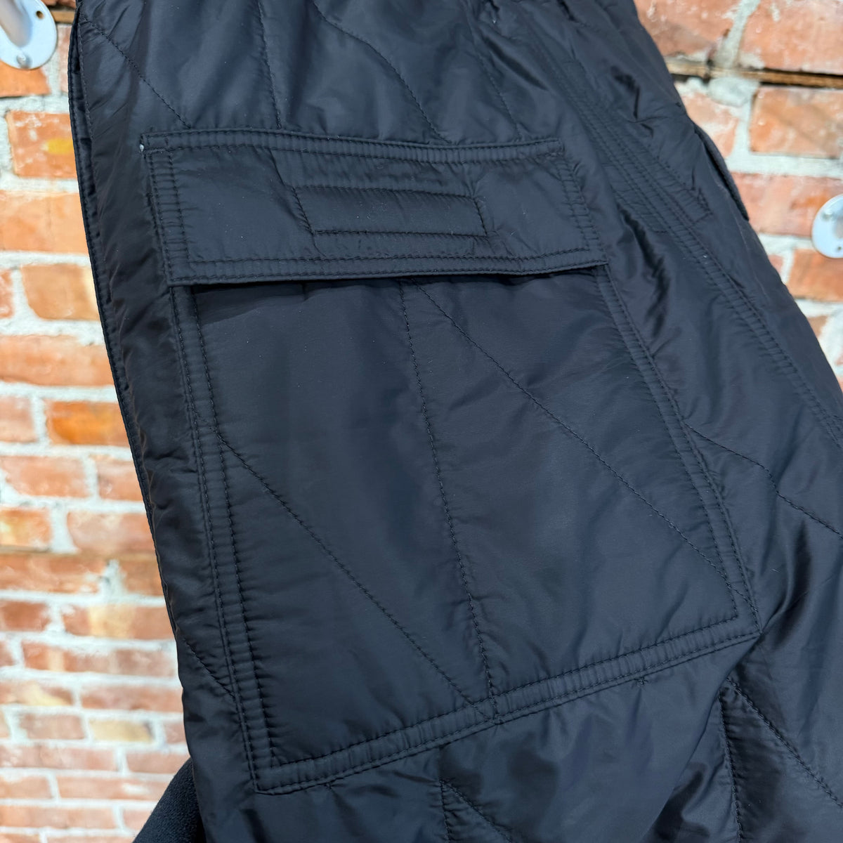 RICK OWENS FW19 LARRY DRKSHDW PADDED PUSHER PANTS ‘BLACK’