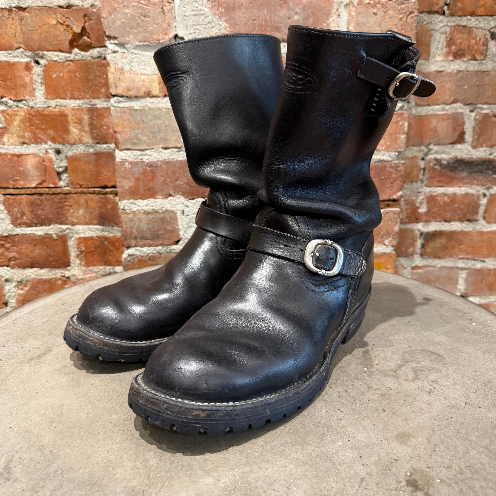 CHROME HEARTS WESCO ENGINEER BOSS BOOTS ‘BLACK’