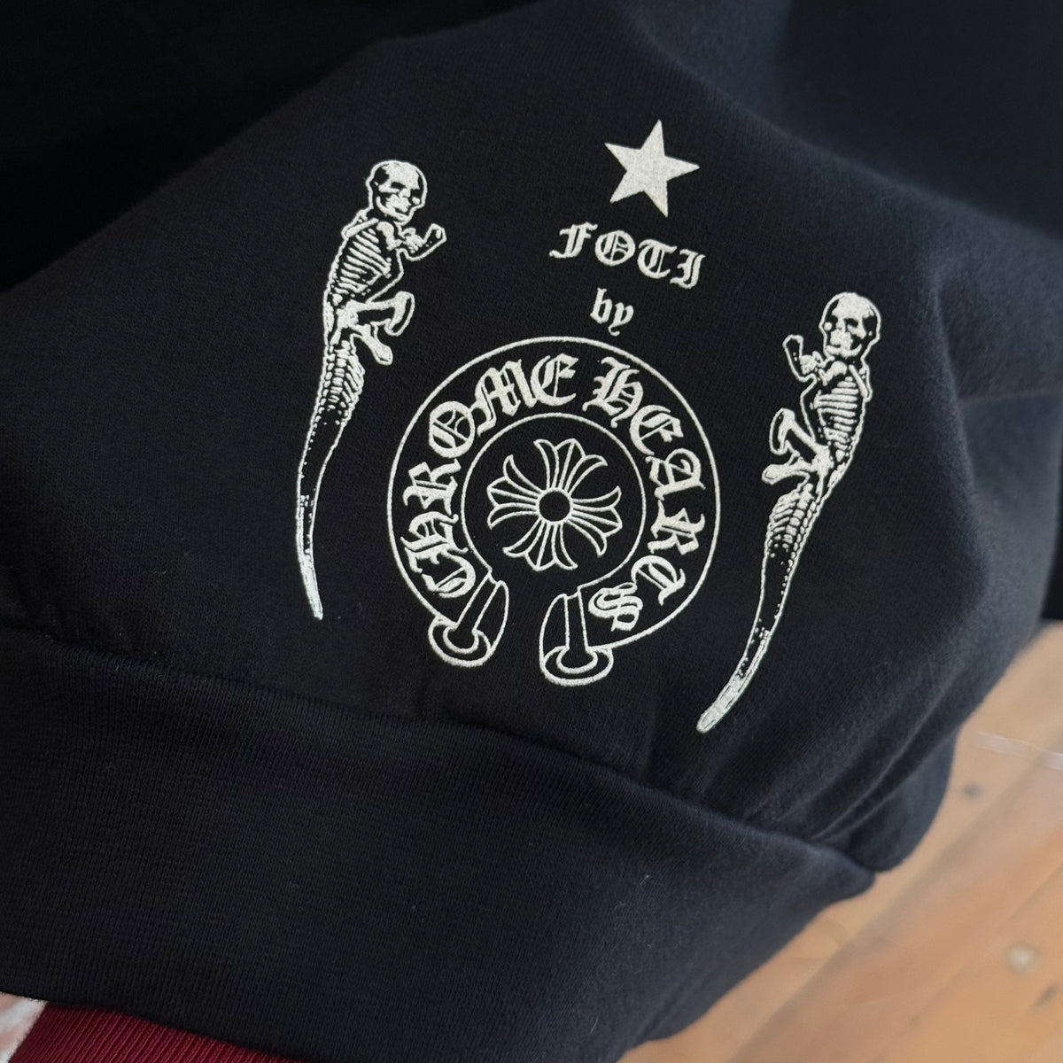 CHROME HEARTS FOTI HARRIS TEETER ZIP HOODIE ‘BLACK’