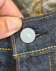 EVISU LOT 2017 FLARED DENIM 'INDIGO/IVORY'
