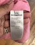 BALENCIAGA SS22 MULTI LOGO OVERSIZED TEE ‘PINK’