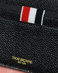 THOM BROWNE PEBBLE GRAIN CARDHOLDER ‘BLACK’