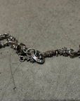 CHROME HEARTS TINY-E ROSARY NECKLACE 'SILVER'