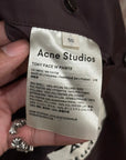 ACNE STUDIOS FACE LOGO PADDED JACKET ‘BURGUNDY’