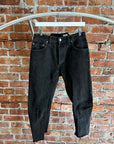 OLD PARK ENGINEERED DENIM JEANS ‘BLACK’