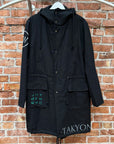 VETEMEMES X ROUGH SIMMONS SS22 NLDW CLOSER PARKA ‘BLACK’