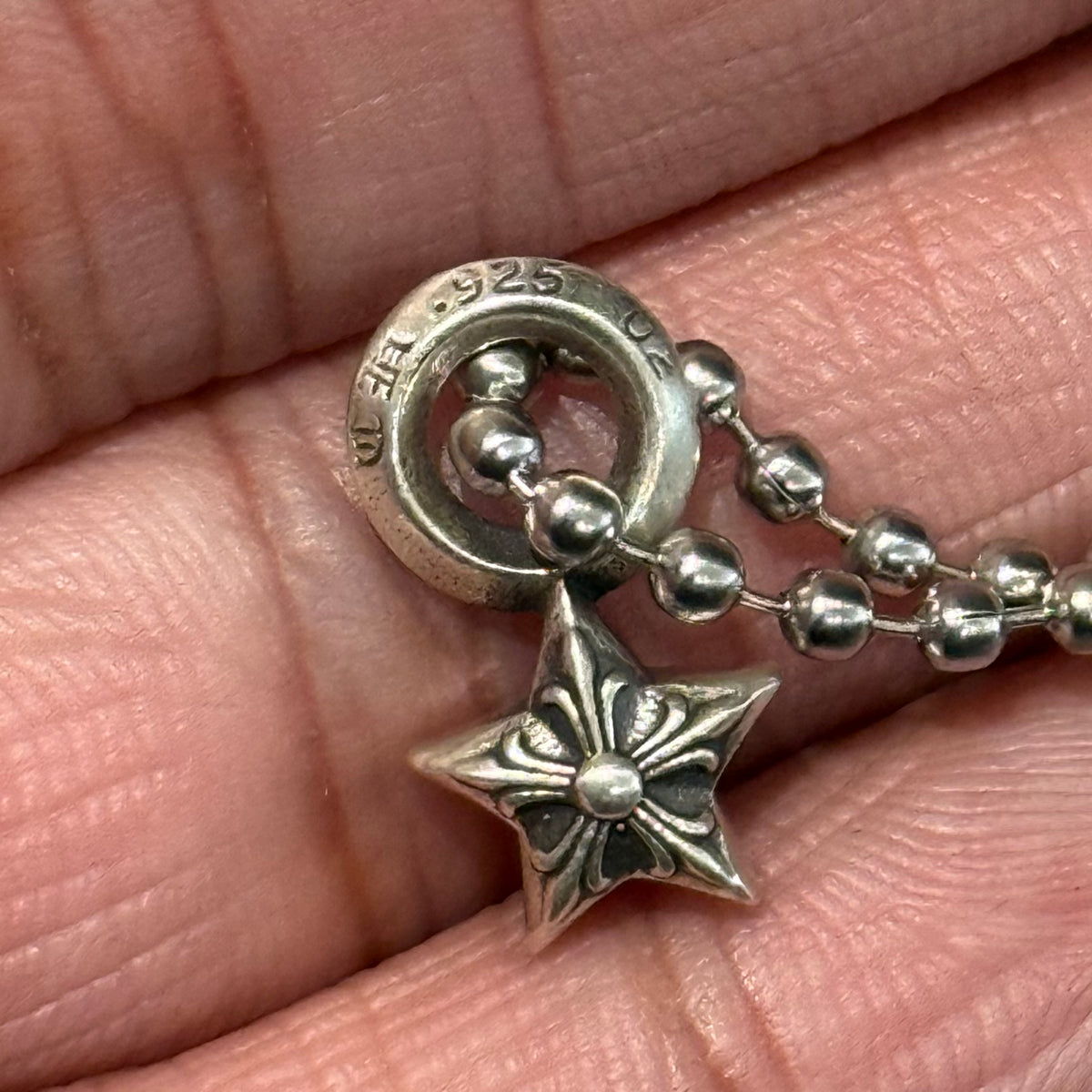 CHROME HEARTS STAR CHARM NECKLACE ‘SILVER’