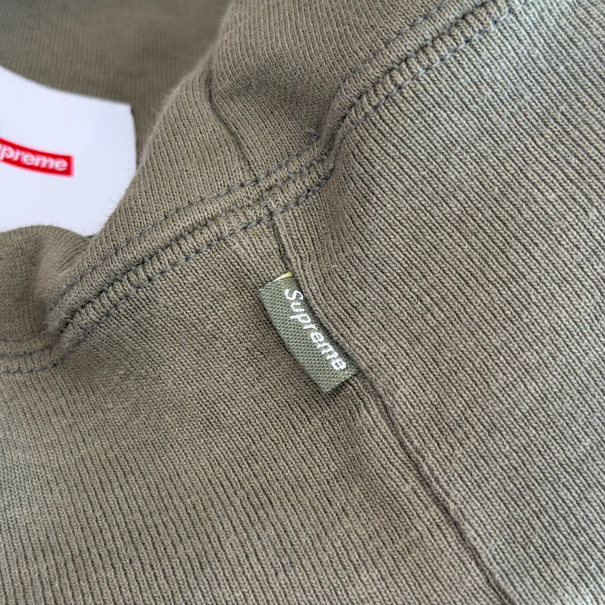 SUPREME FW21 WTAPS UPARMORED LOGO CREWNECK ‘OLIVE’