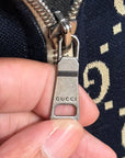 GUCCI GG PATTERN TRACK JACKET ‘NAVY/RED’