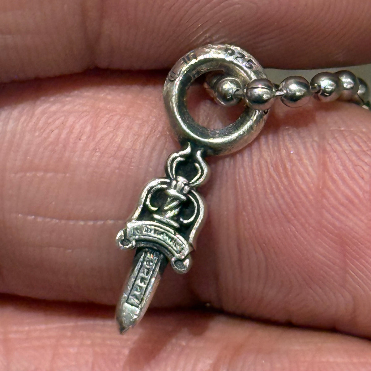 CHROME HEARTS DAGGER CHARM NECKLACE ‘SILVER’