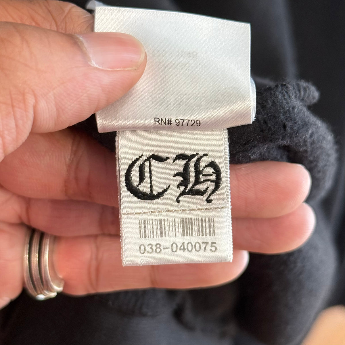 CHROME HEARTS FOTI HARRIS TEETER ZIP HOODIE ‘BLACK’