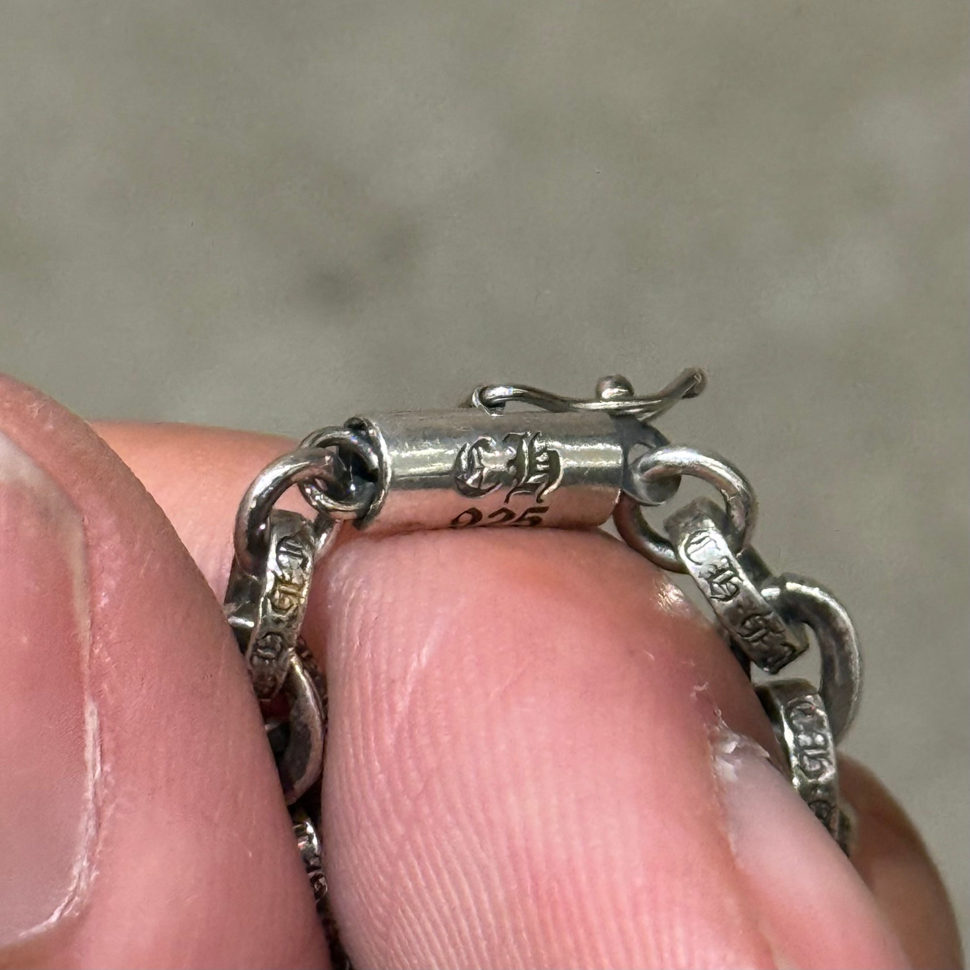 CHROME HEARTS 8” PAPER CHAIN BRACELET ‘SILVER’