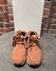 VISVIM FBT SASHIKO FOLK SNEAKERS ‘CORAL’