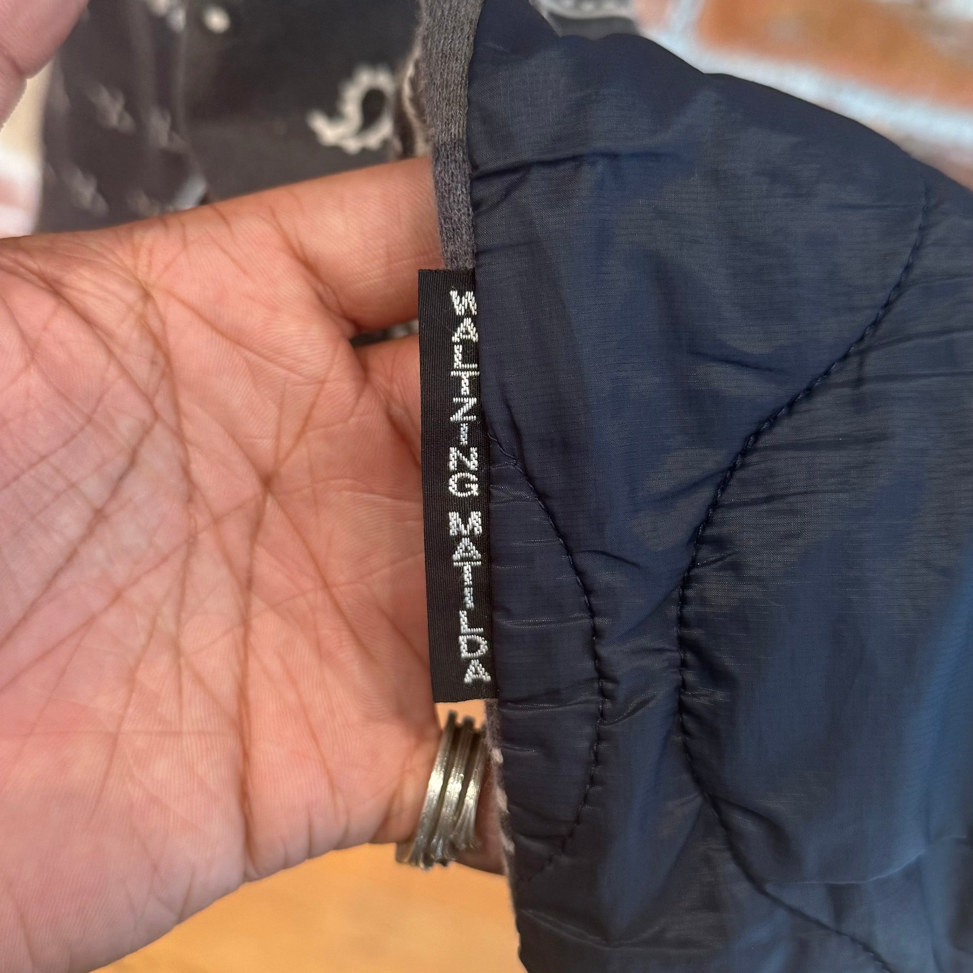 KAPITAL HYBRID BOMBER BANDANA ZIP UP HOODIE ‘NAVY’