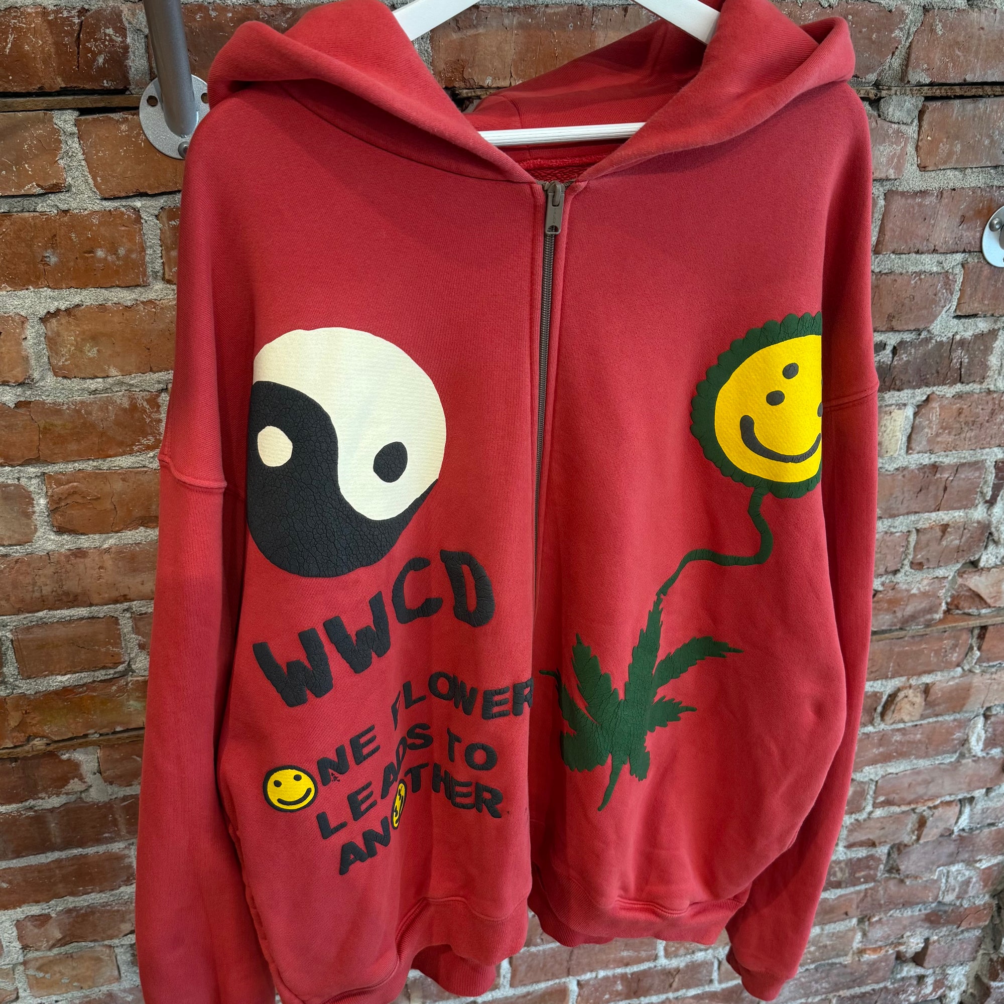 CPFM EARTH FIRST WWCD ZIP HOODIE ‘RED’
