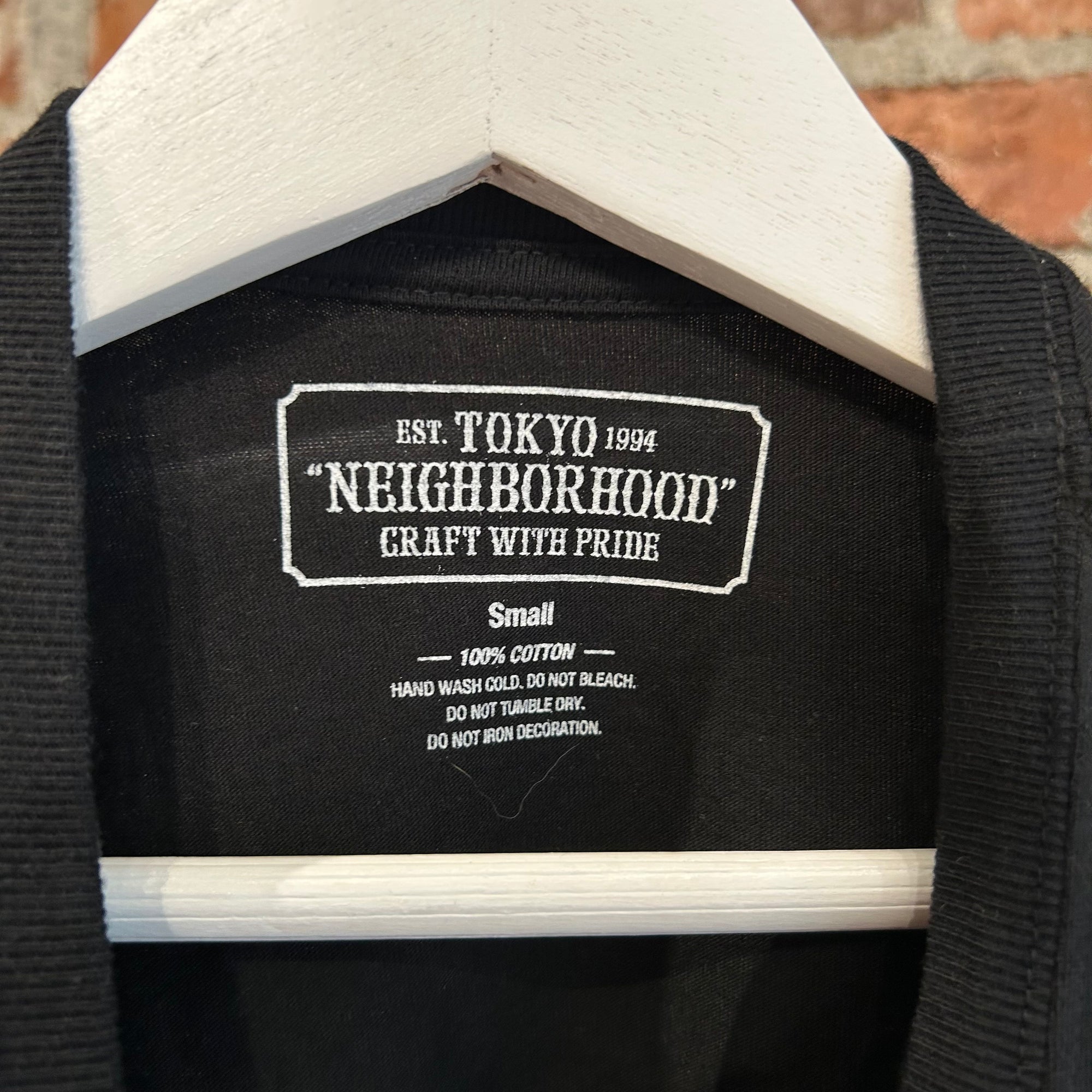 NEIGHBORHOOD ROUGH RIDERS BIKER TEE ‘BLACK’