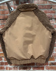 MONCLER COLIGNY SHELL-TRIMMED FLEECE DOWN JACKET ‘BROWN’