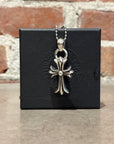 CHROME HEARTS SMALL CROSS W/ BALE NECKLACE ‘SILVER’