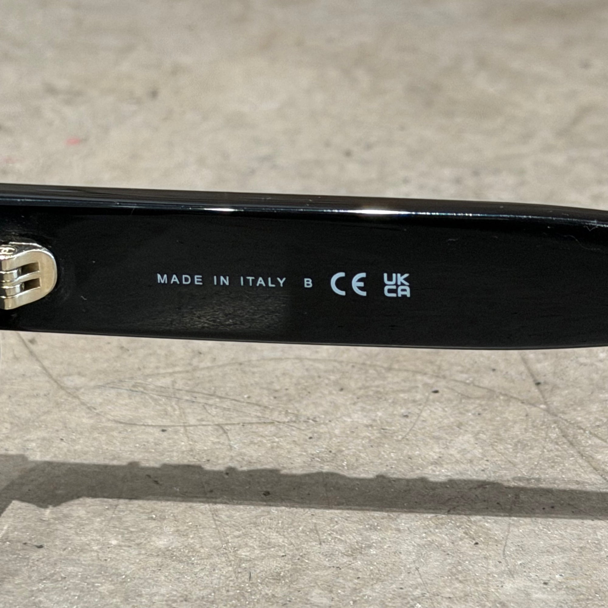 CHANEL SS26 SHIELD SUNGLASSES 'BLACK'