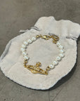 VIVIENNE WESTWOOD PEARL 2D ORB BRACELET ‘GOLD’