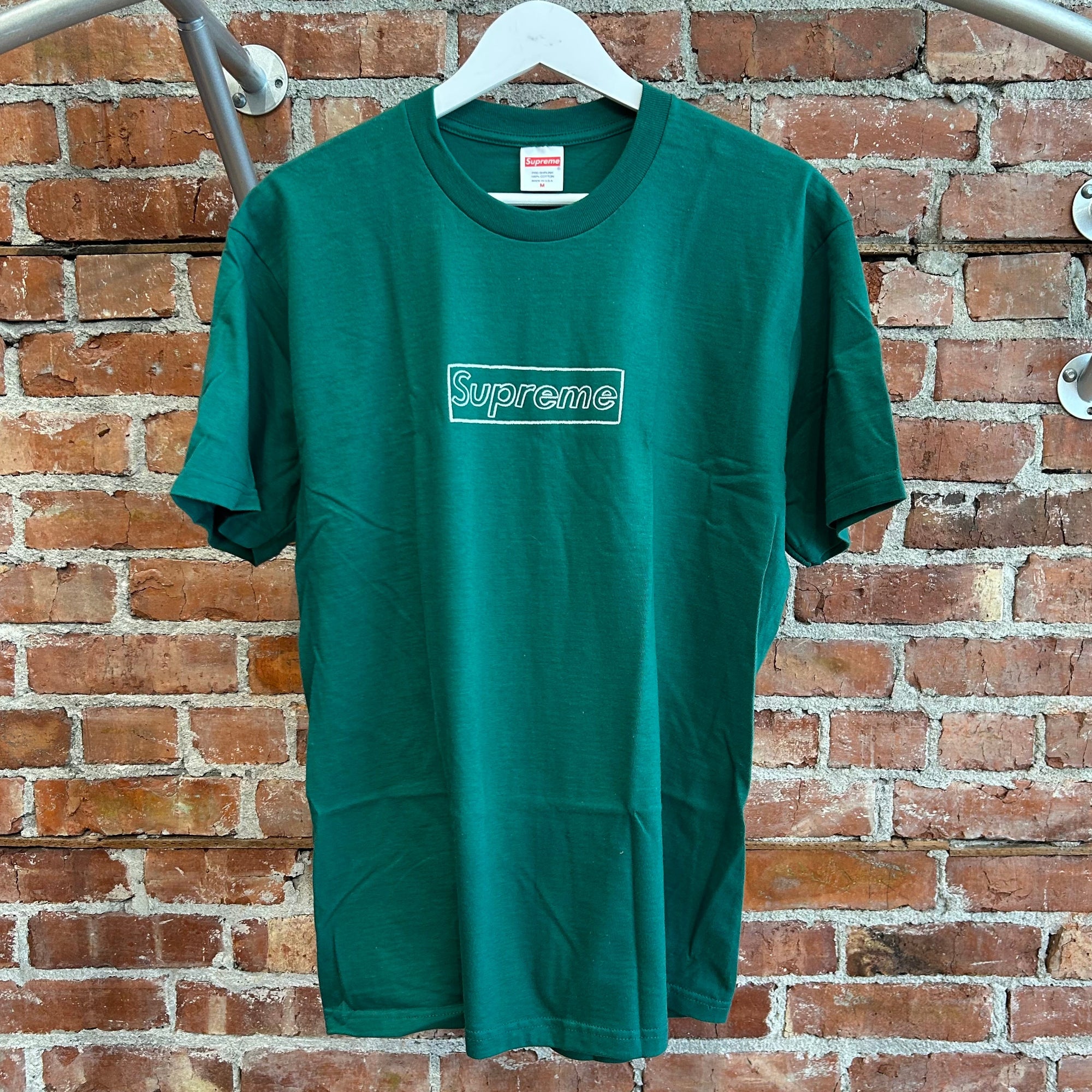 SUPREME X KAWS SS21 CHALK BOGO TEE ‘GREEN’