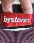 HYSTERIC GLAMOUR HOTWHEELS LOGO CREWNECK ’BURGUNDY’