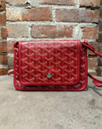 GOYARD 2019 GOYARDINE PLUMET CROSSBODY BAG ‘RED’