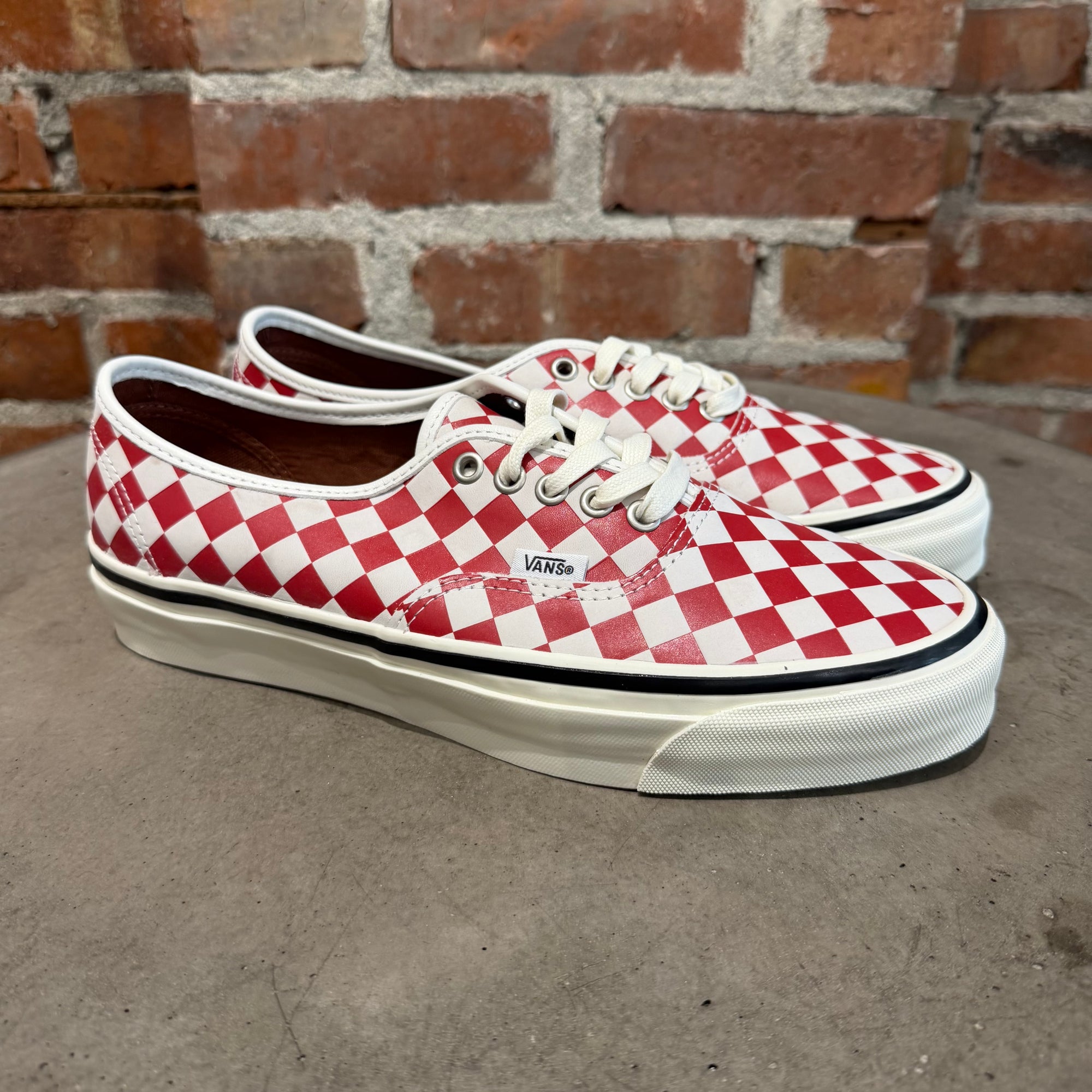 VANS PREMIUM LX AUTHENTIC DIAMOND CHECKERED VANS ‘RED/WHITE’