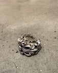 CHROME HEARTS DOUBLE FLORAL RING 'SILVER'