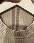 RICK OWENS PHILEGETHON SS21 WOOL SWEATER  ‘GREY’