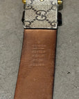 GUCCI MONOGRAM SNAKE BELT ‘SAND’