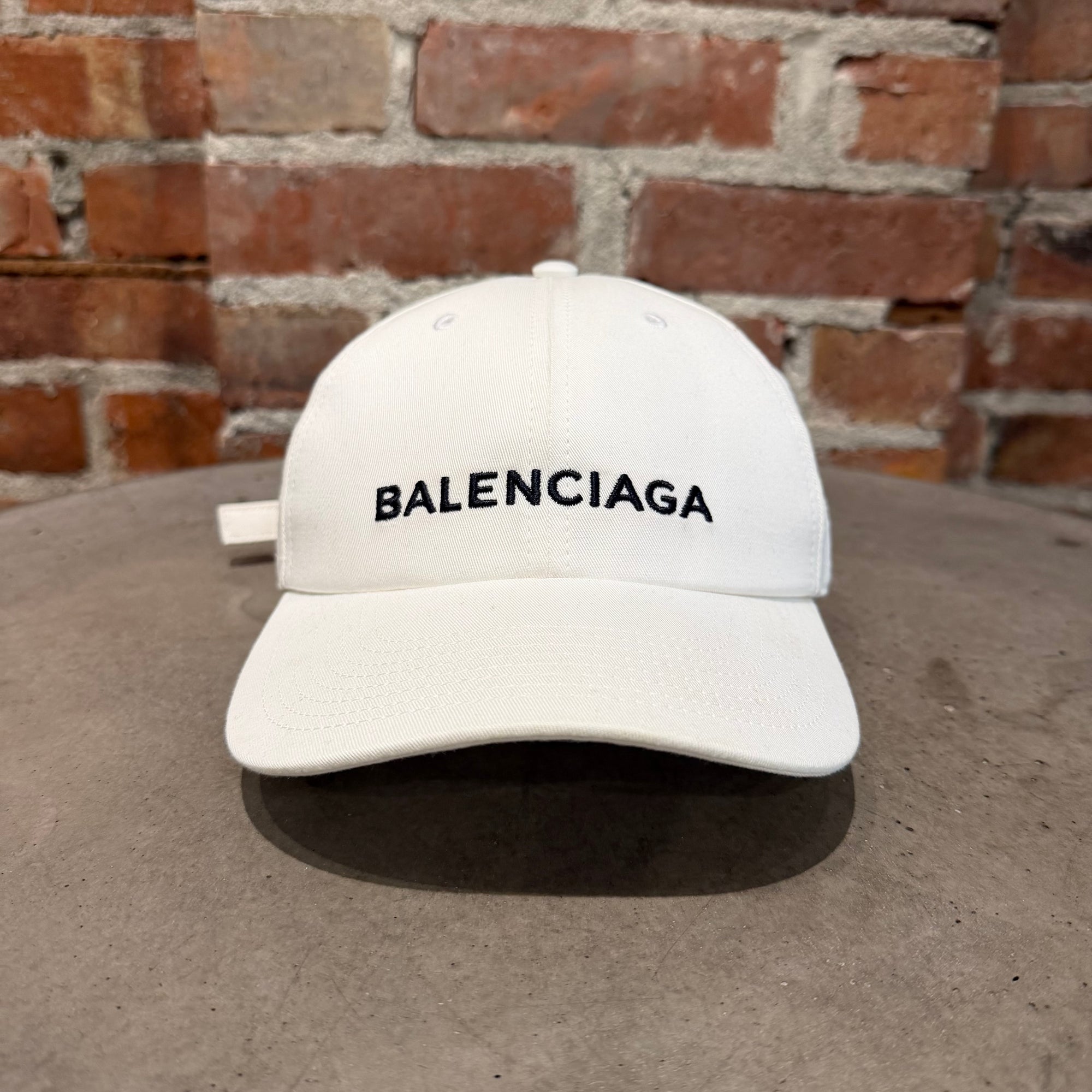 BALENCIAGA LOGO BASEBALL CAP ‘WHITE’