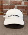 BALENCIAGA LOGO BASEBALL CAP ‘WHITE’