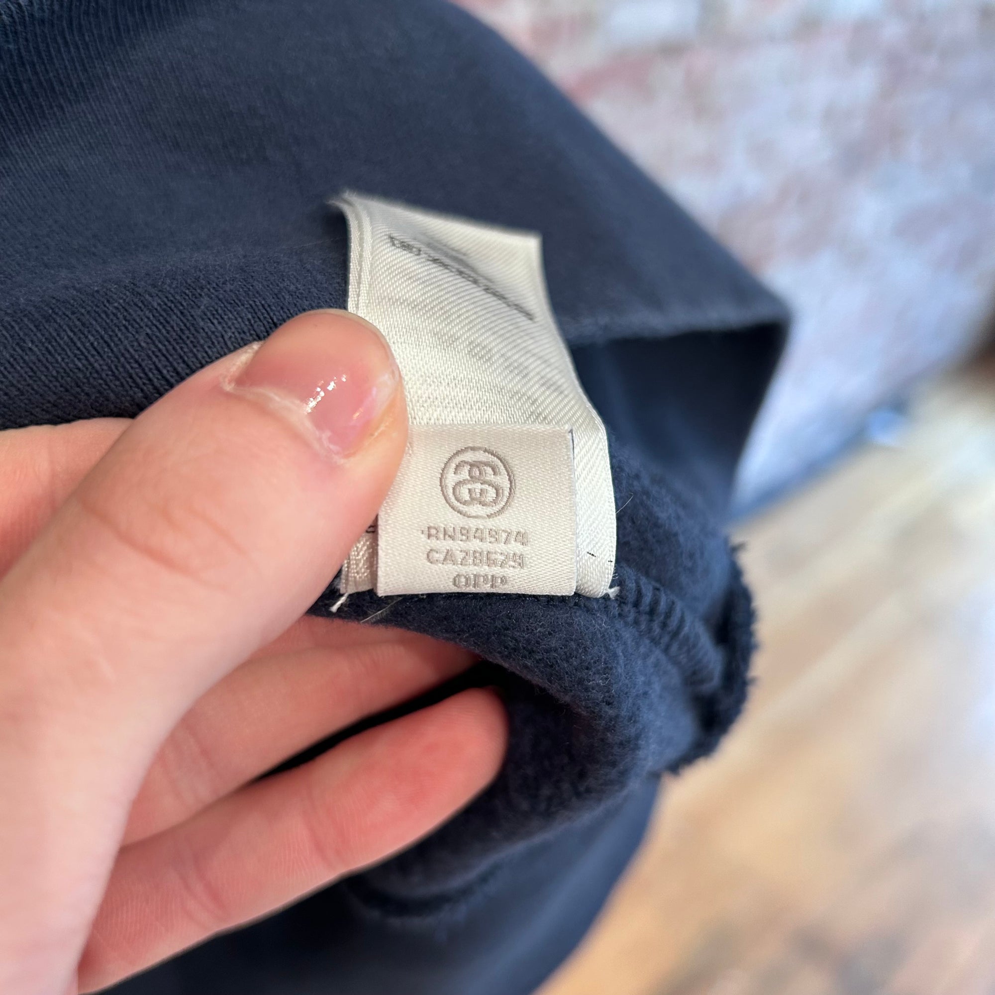 STUSSY PIN-UP GIRL RELAX HOODIE ‘NAVY’