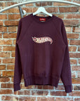 HYSTERIC GLAMOUR HOTWHEELS LOGO CREWNECK ’BURGUNDY’