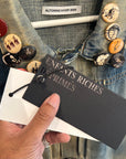 ENFANTS RICHES DEPRIMES AW24 ACID DEALER DENIM JACKET ‘BLUE’