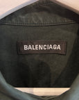BALENCIAGA CLASSIC LOGO SHIRT ‘FOREST GREEN’