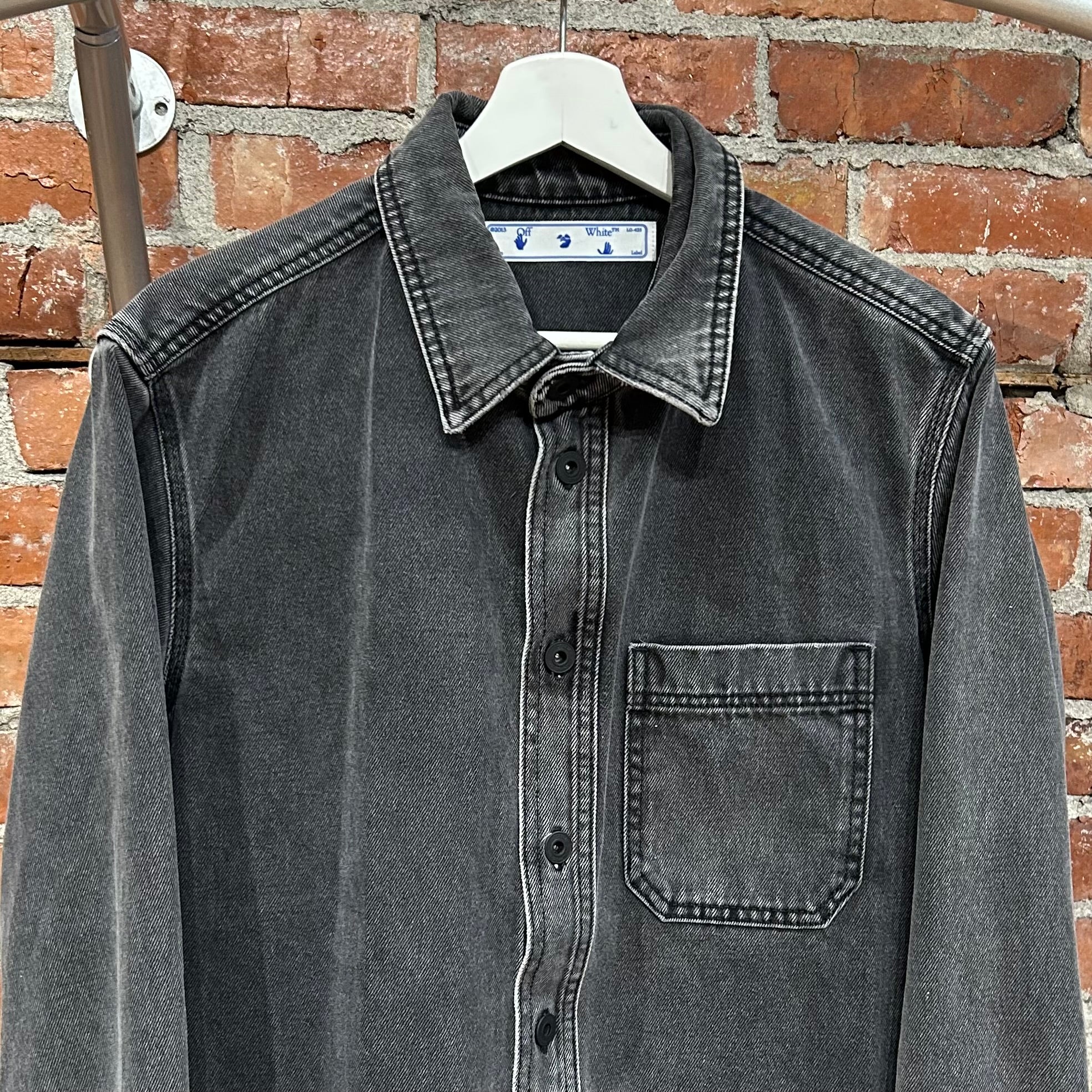 OFF-WHITE DENIM WORK SHIRT JACKET ‘SLATE’
