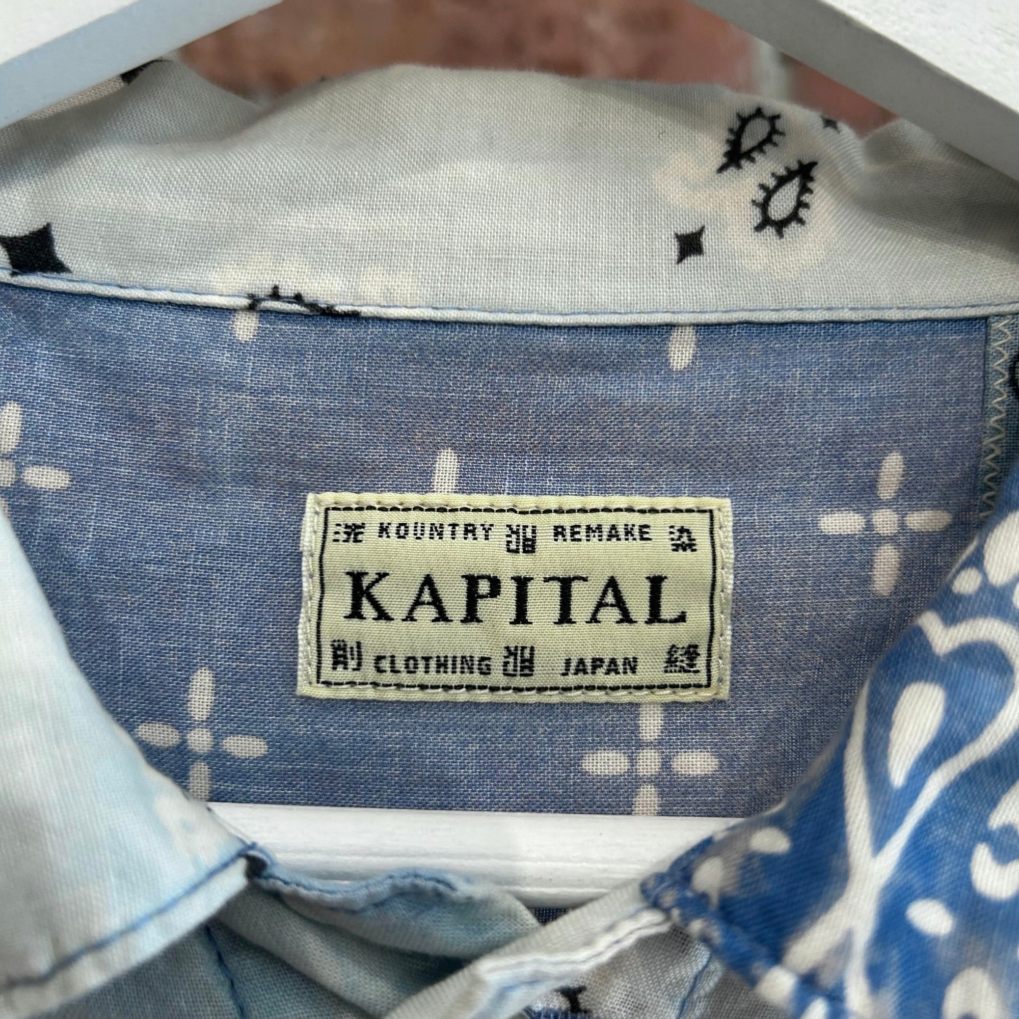 KAPITAL VINTAGE BANDANA 1ST TRUCKER JACKET ‘BLUE’